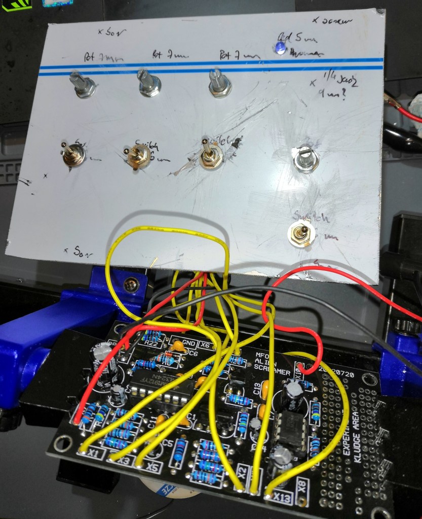 PCB is fully populated being mated to the faceplate