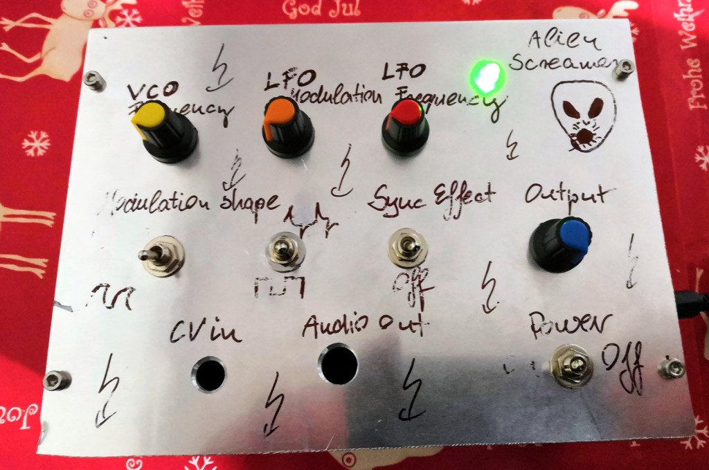 Handwritten faceplate design...
