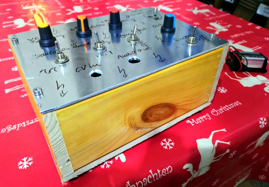 Wholes are drilled for CV IN and Audio Out mods